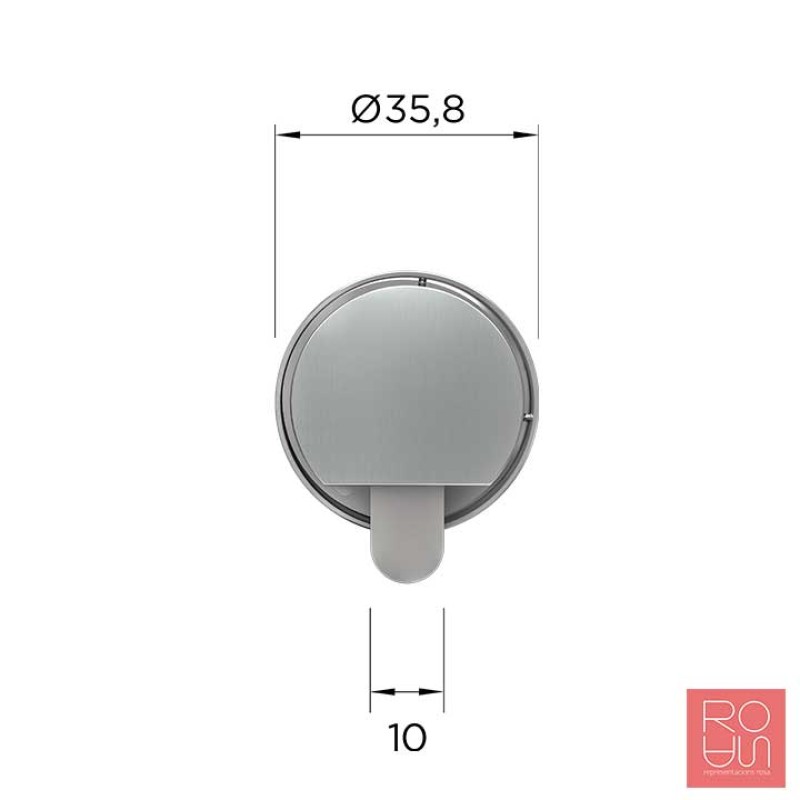 BE65 Bombí amb pom (electrònica al un sol costat, pom per l'interior) apertura amb targeta